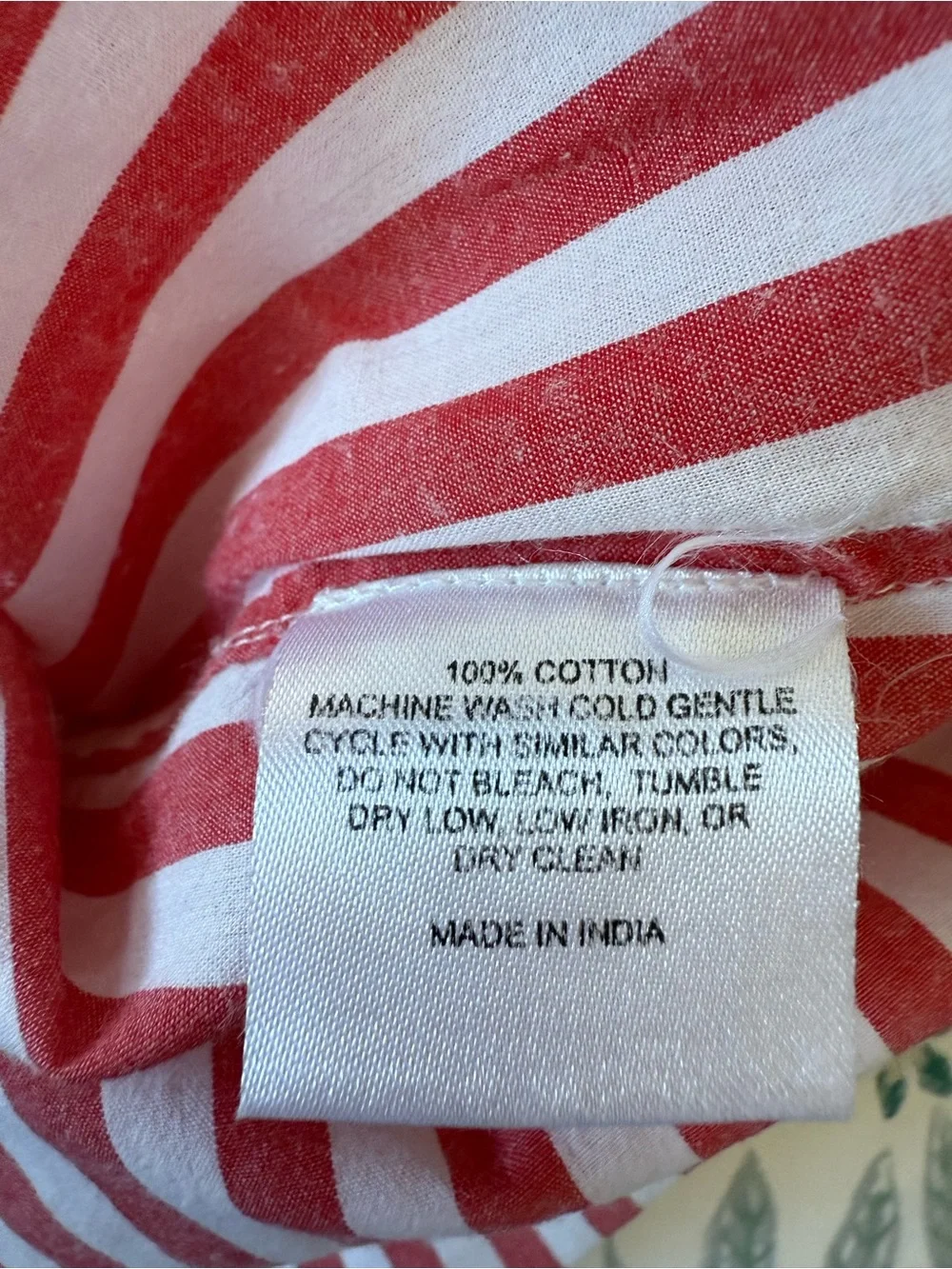 Kerri Rosenthal Mia Stripe Shirt Red White Cotton Heart Patch Button Down Sz M